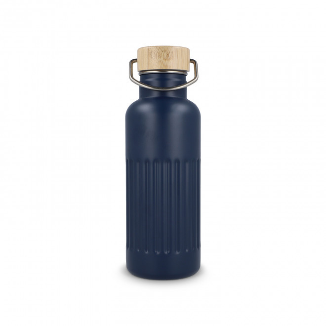 BOUTEILLE ISOTHERME CANNELE 500ML PERSONNALISABLE 'CANNI' - bleu foncé