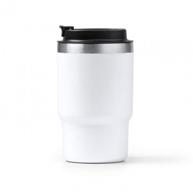 MUG ISOTHERME RECYCLE 560ML 'TENDENZA COLOR' - blanc