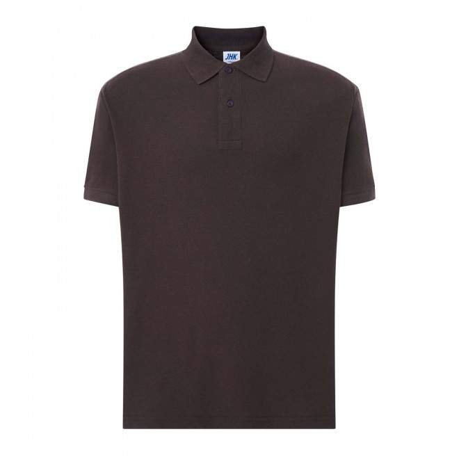 POLO HOMME COULEUR PERSONNALISABLE 210G 'JHK ESSENTIAL' - gris foncé