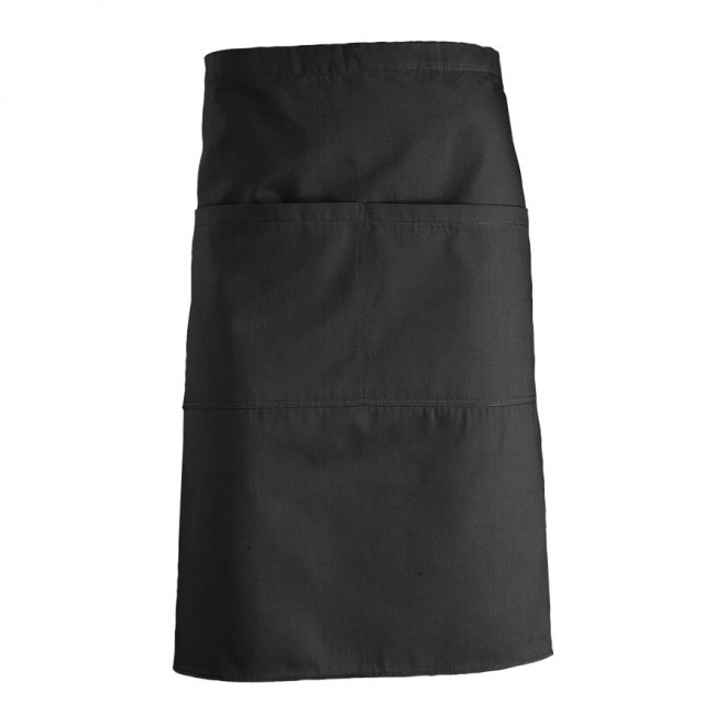 TABLIER PERSONNALISÉ MI-LONG 'GREENWICH' - gris foncé