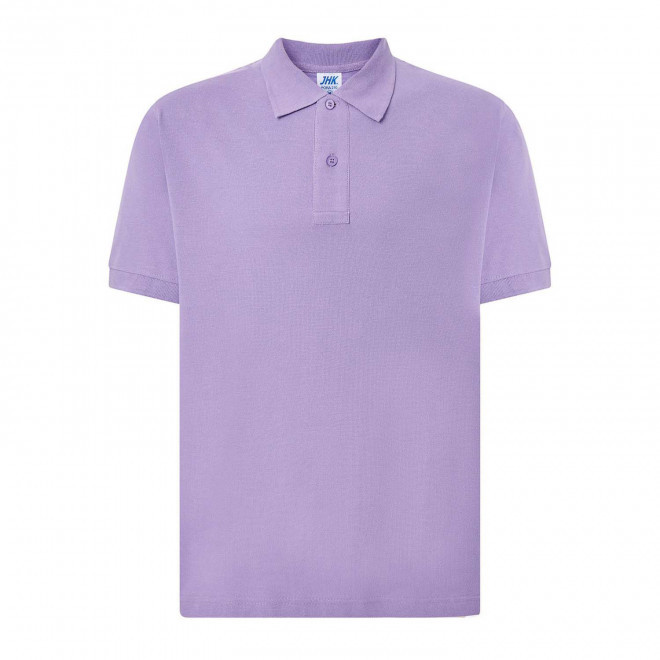 POLO HOMME COULEUR PERSONNALISABLE 210G 'JHK ESSENTIAL' - lavande