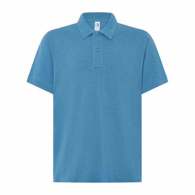 POLO HOMME COULEUR PERSONNALISABLE 210G 'JHK ESSENTIAL' - bleu clair