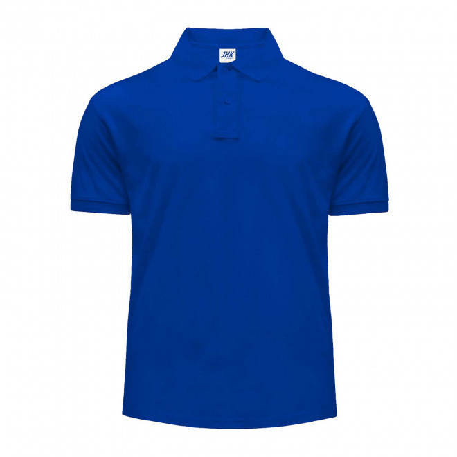 POLO HOMME COULEUR PERSONNALISABLE 210G 'JHK ESSENTIAL' - bleu royal