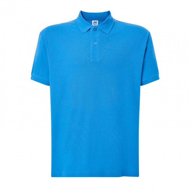 POLO HOMME COULEUR PERSONNALISABLE 210G 'JHK ESSENTIAL' - turquoise