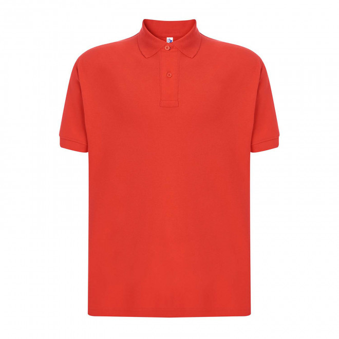 POLO HOMME COULEUR PERSONNALISABLE 210G 'JHK ESSENTIAL' - orange foncé