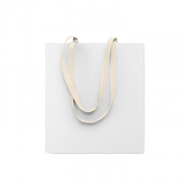 TOTE BAG PUBLICITAIRE BI COULEUR 140 GR 'AURIANOS' - blanc
