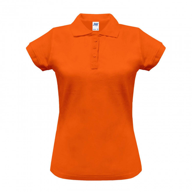 POLO FEMME COULEUR PERSONNALISABLE 210G 'JHK ESSENTIAL' - orange