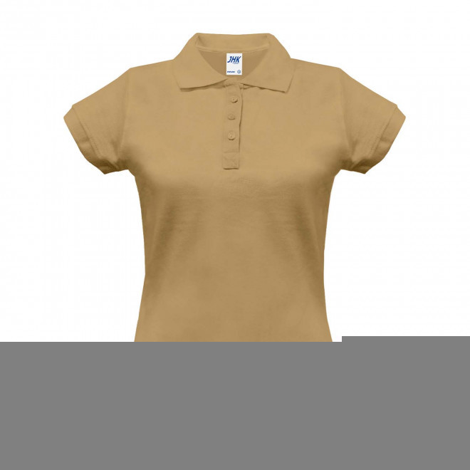 POLO FEMME COULEUR PERSONNALISABLE 210G 'JHK ESSENTIAL' - sable