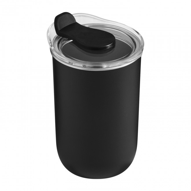 MUG ISOTHERME PERSONNALISABLE 350ML 'PIPOP' - noir