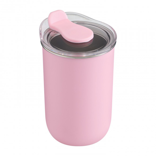 MUG ISOTHERME PERSONNALISABLE 350ML 'PIPOP' - rose