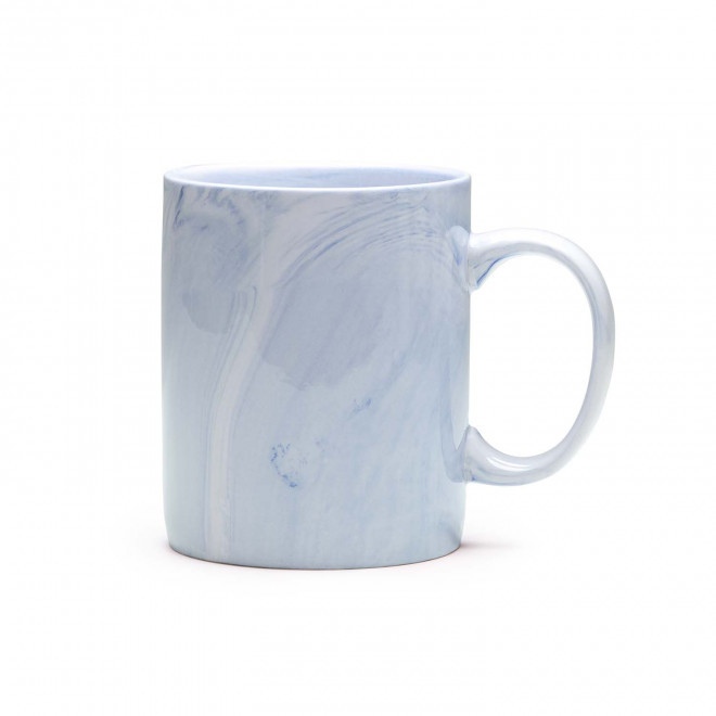 MUG CERAMIQUE PERSONNALISABLE 350 ML 'MARBRIO' - bleu
