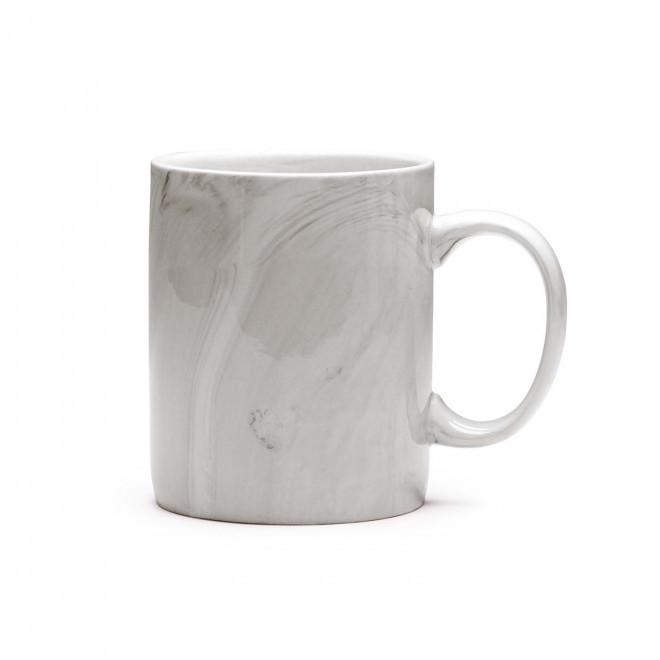 MUG CERAMIQUE PERSONNALISABLE 350 ML 'MARBRIO' - gris