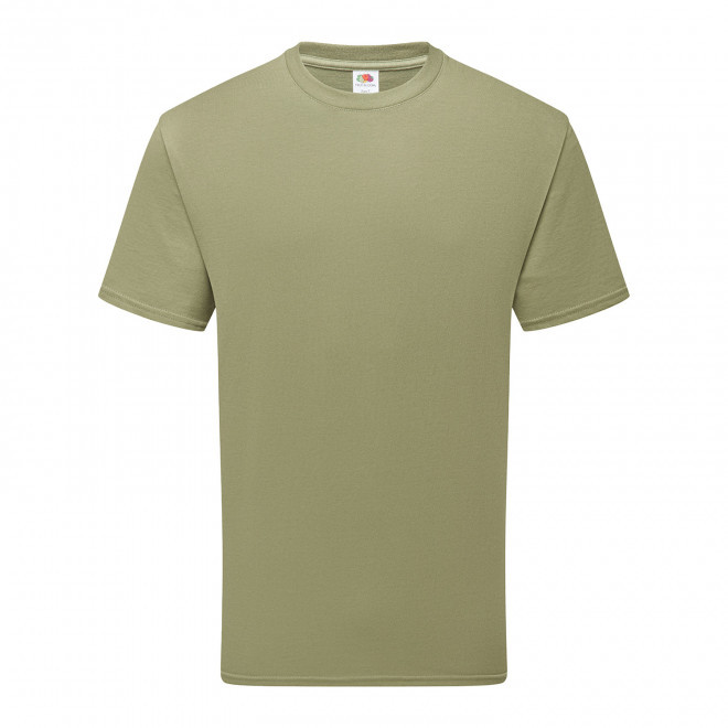 TEE-SHIRT PERSONNALISABLE MIXTE COULEUR BIO 'HARBRO' - vert olive