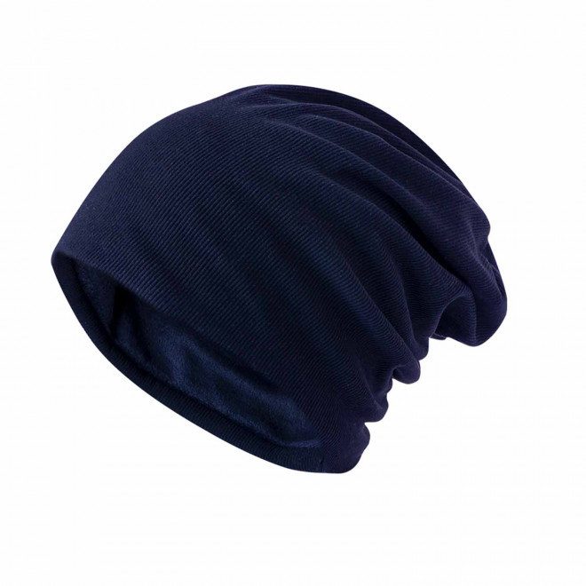 BONNET PERSONNALISABLE COTELE POLAIRE 'SIMIA' - bleu marine