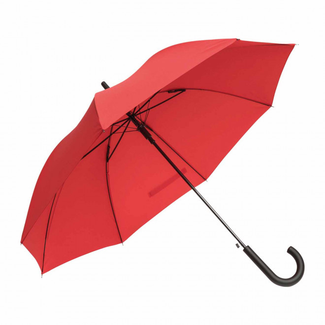 PARAPLUIE PUBLICITAIRE AUTOMATIQUE TEMPÊTE MANCHE CANNE 'GLASSON' - rouge