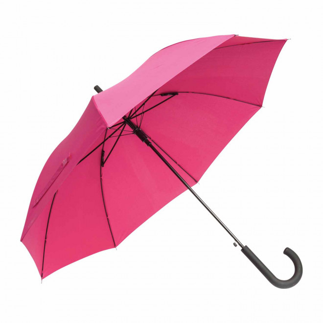 PARAPLUIE PUBLICITAIRE AUTOMATIQUE TEMPÊTE MANCHE CANNE 'GLASSON' - rose