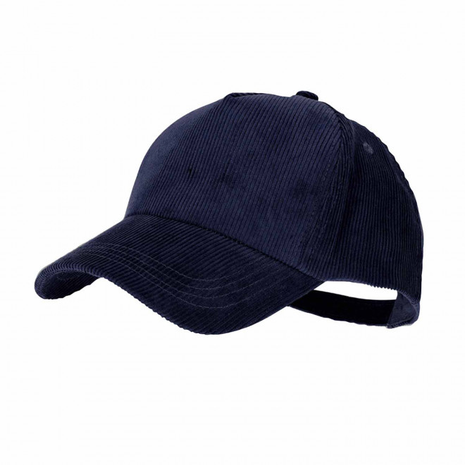CASQUETTE PERSONNALISABLE VELOURS 'CORDUCAP' - bleu marine