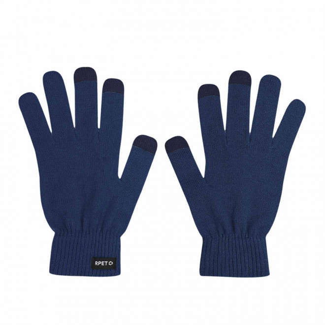 GANTS TACTILES PERSONNALISABLES 'GANOU RPET' - bleu foncé