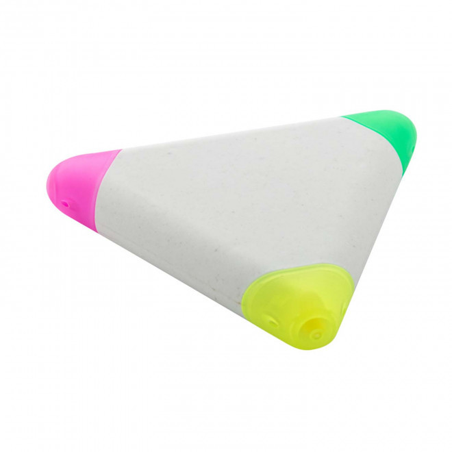 SURLIGNEUR RECYCLE PERSONNALISABLE 'TRIANGLUS ECOALLENE' - blanc