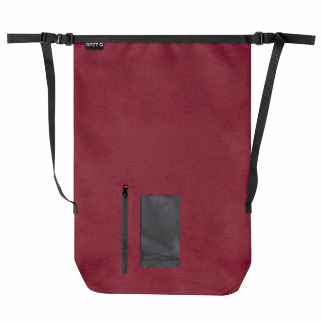 SAC IMPERMEABLE PERSONNALISABLE RPET 'TARRA PHONESIDE' - rouge