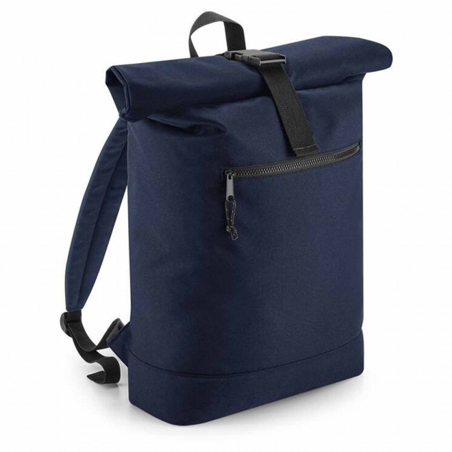SAC A DOS ORDINATEUR PERSONNALISABLE 'BACKI' - bleu marine