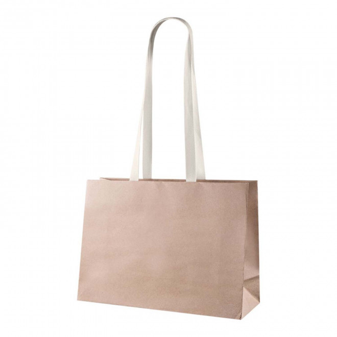 SAC CADEAU PERSONNALISABLE PAPIER ET COTON 'KAVA' - kraft