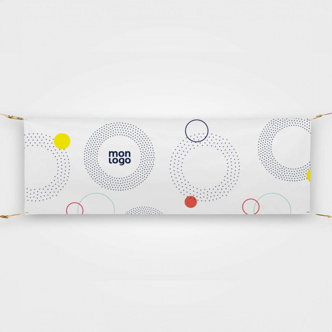 BANDEROLE POUR BARRIERE PERSONNALISABLE 'REKLAM VAUBAN' - 233 x 75 cm