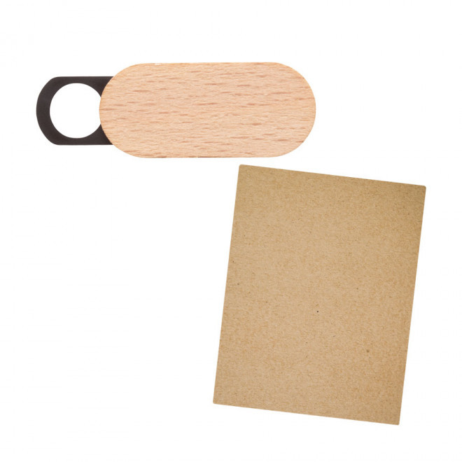 CACHE CAMÉRA PERSONNALISÉ EN BOIS AVEC CARTONETTE 'COBER WOOD' - naturel