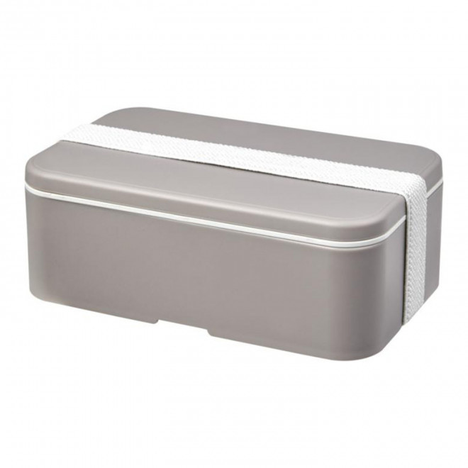 LUNCH BOX BIO PLASTIQUE PERSONNALISABLE 'STOBO' - gris