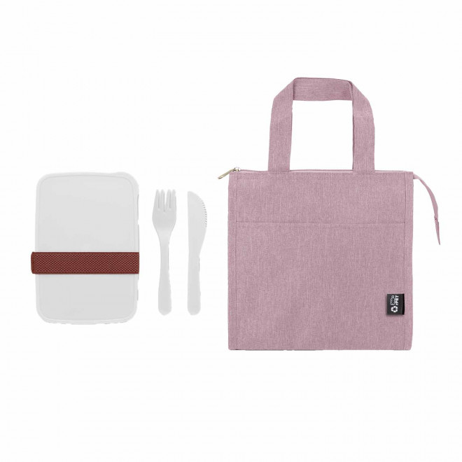 SET LUNCHBOX ET SAC ISOTHERME PERSONNALISABLE 'GOMIAM' - blanc