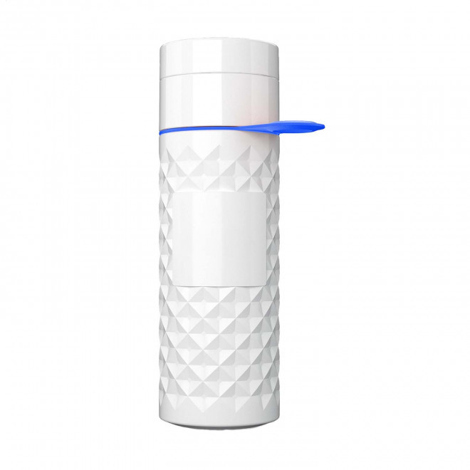 BOUTEILLE 500 ML PERSONNALISABLE 'NAIROBI RING' - blanc/bleu