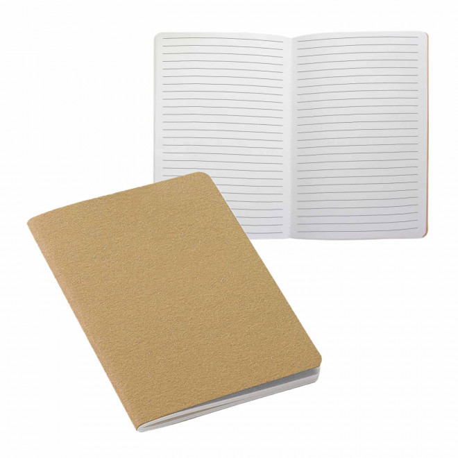  EXP.24H - CARNET RECYCLE PERSONNALISABLE LIGNE A5 'ISIS' - naturel