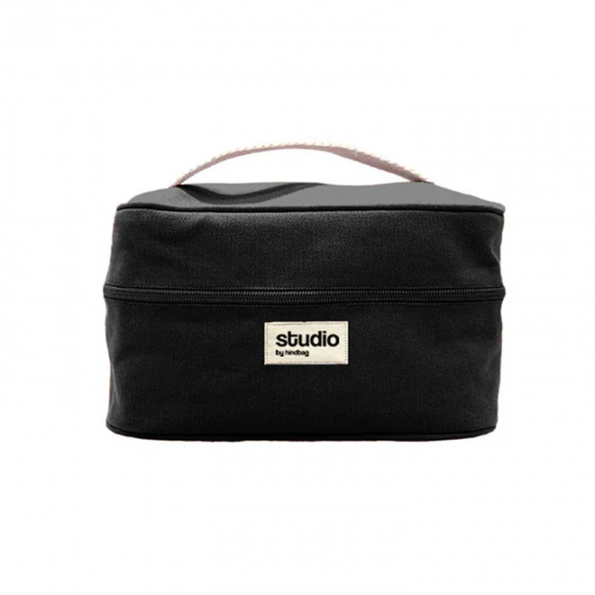 TROUSSE VANITY STUDIO BY HINDBAG PERSONNALISABLE 'LINA' - noir
