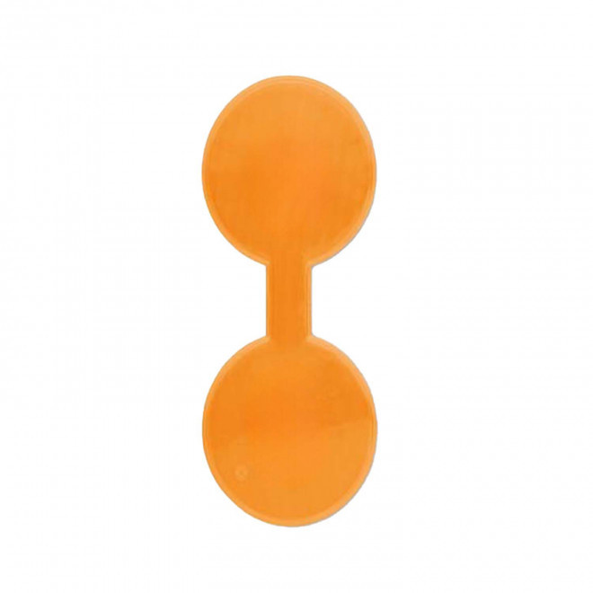 CLIP MAGNETIQUE REFLE PERSONNALISABLE 'CLIOFLO ROND' - orange