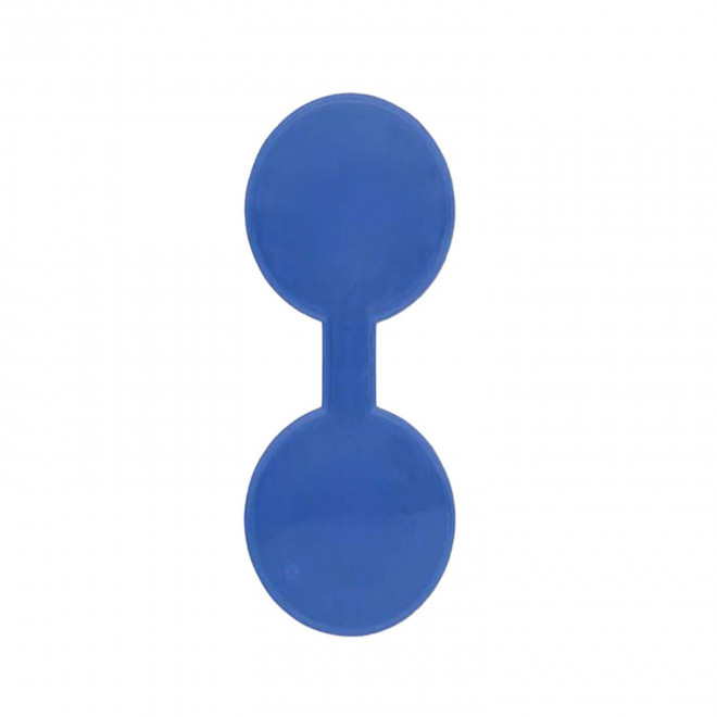 CLIP MAGNETIQUE REFLE PERSONNALISABLE 'CLIOFLO ROND' - bleu clair
