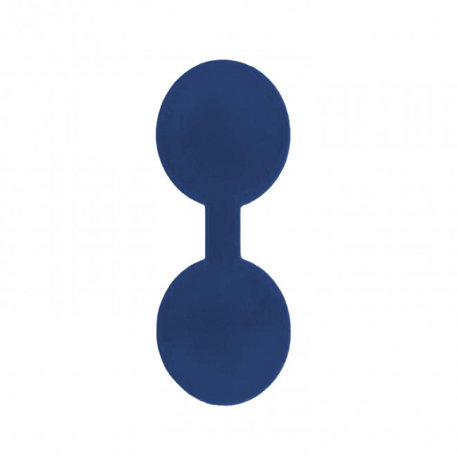 CLIP MAGNETIQUE REFLE PERSONNALISABLE 'CLIOFLO ROND' - bleu foncé