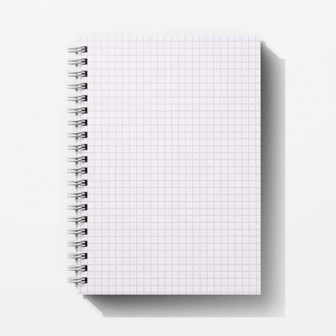 CARNET A SPIRALES A5 PERSONNALISABLE 'AMELIA' - petits carreaux