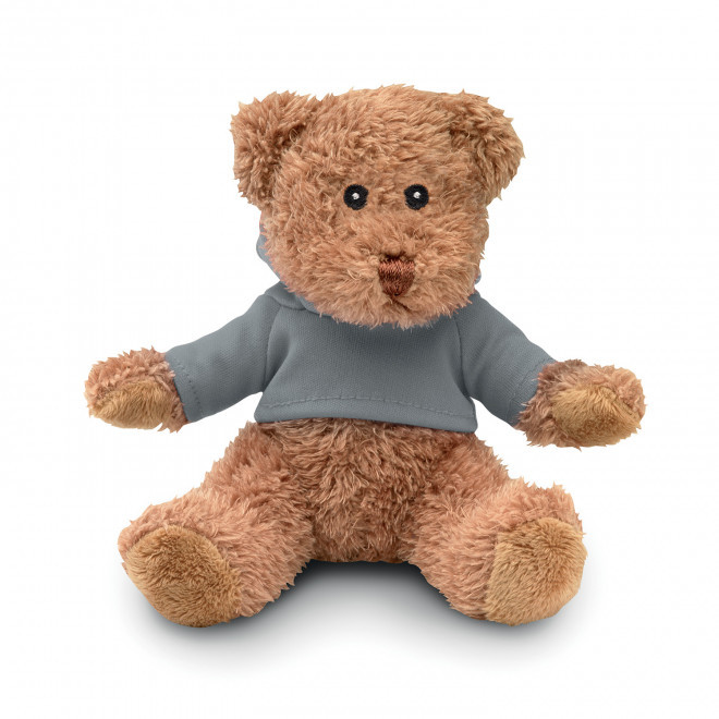 PELUCHE OURSON PERSONNALISABLE 'TEDDY T SHIRT' - gris