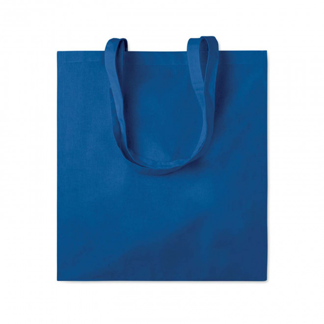 SAC COTON PERSONNALISÉ AVEC SOUFFLET 'FABIO' - bleu