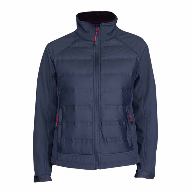 VESTE SOFTSHELL PERSONNALISÉE FEMME MUSTAGHATA® 'ALPHA' - marine