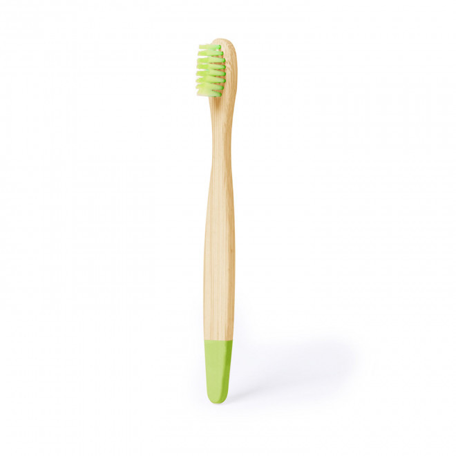 BROSSE A DENTS PERSONNALISABLE EN BAMBOU 'DENTY COLOR' - vert