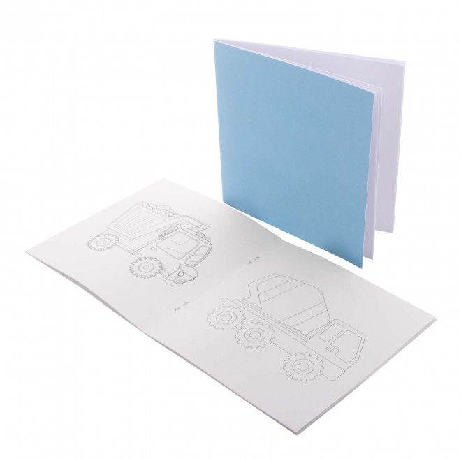 CAHIER DE COLORIAGE PERSONNALISABLE 'NANI' - camions