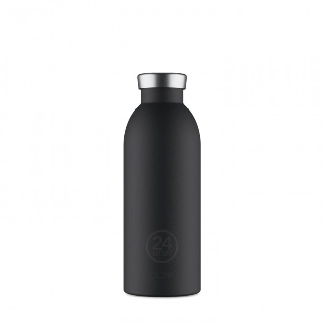 BOUTEILLE ISOTHERME 500ML PERSONNALISEE 'CLIMA 24BOTTLES' - noir mat