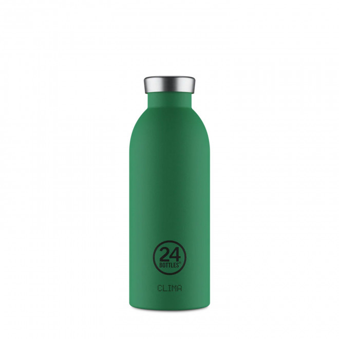 BOUTEILLE ISOTHERME 500ML PERSONNALISEE 'CLIMA 24BOTTLES' - vert émeraude