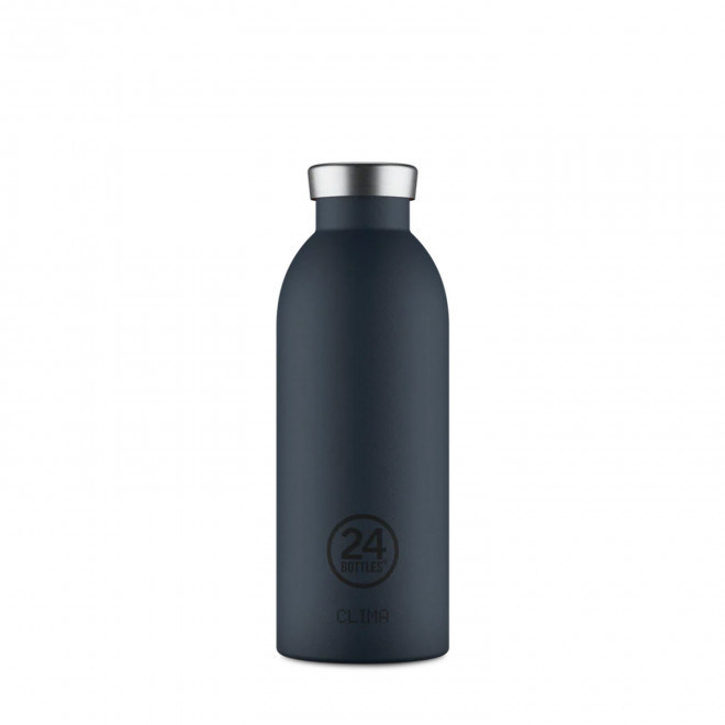 BOUTEILLE ISOTHERME 500ML PERSONNALISEE 'CLIMA 24BOTTLES' - bleu marine