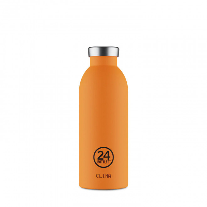 BOUTEILLE ISOTHERME 500ML PERSONNALISEE 'CLIMA 24BOTTLES' - orange