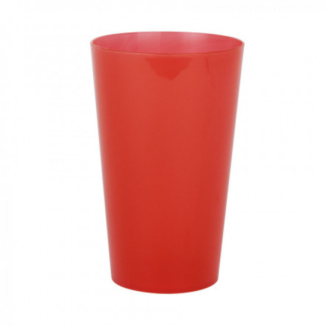 RAPIDE 4J - GOBELET RÉUTILISABLE PERSONNALISÉ '30 CL CUP' - transparent givré rouge