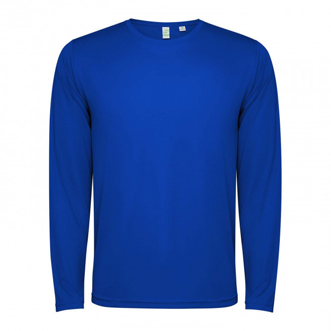 TEE-SHIRT SPORT ML ENFANT PERSONNALISE 'ESTORIL' - bleu royal