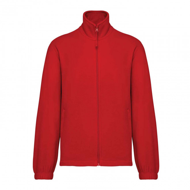 VESTE POLAIRE PERSONNALISABLE 'KARIPOL ZIPPE ELASTIQUE' - rouge