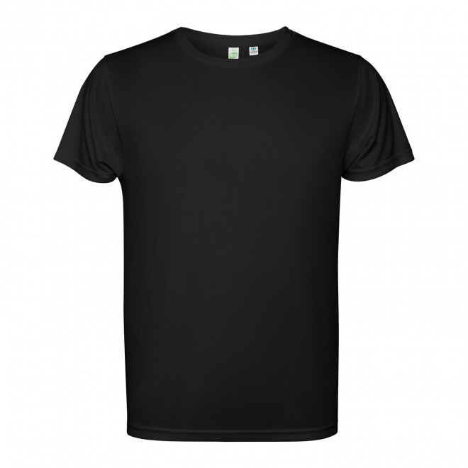 TEE-SHIRT SPORT MC HOMME PERSONNALISE 'ESTORIL' - noir